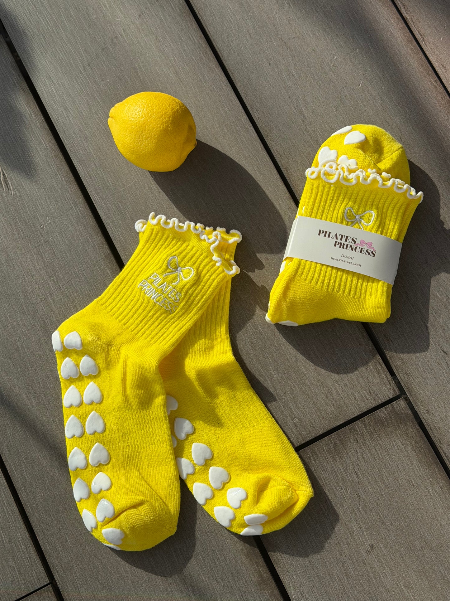 SUPER GRIP SOCKS YELLOW