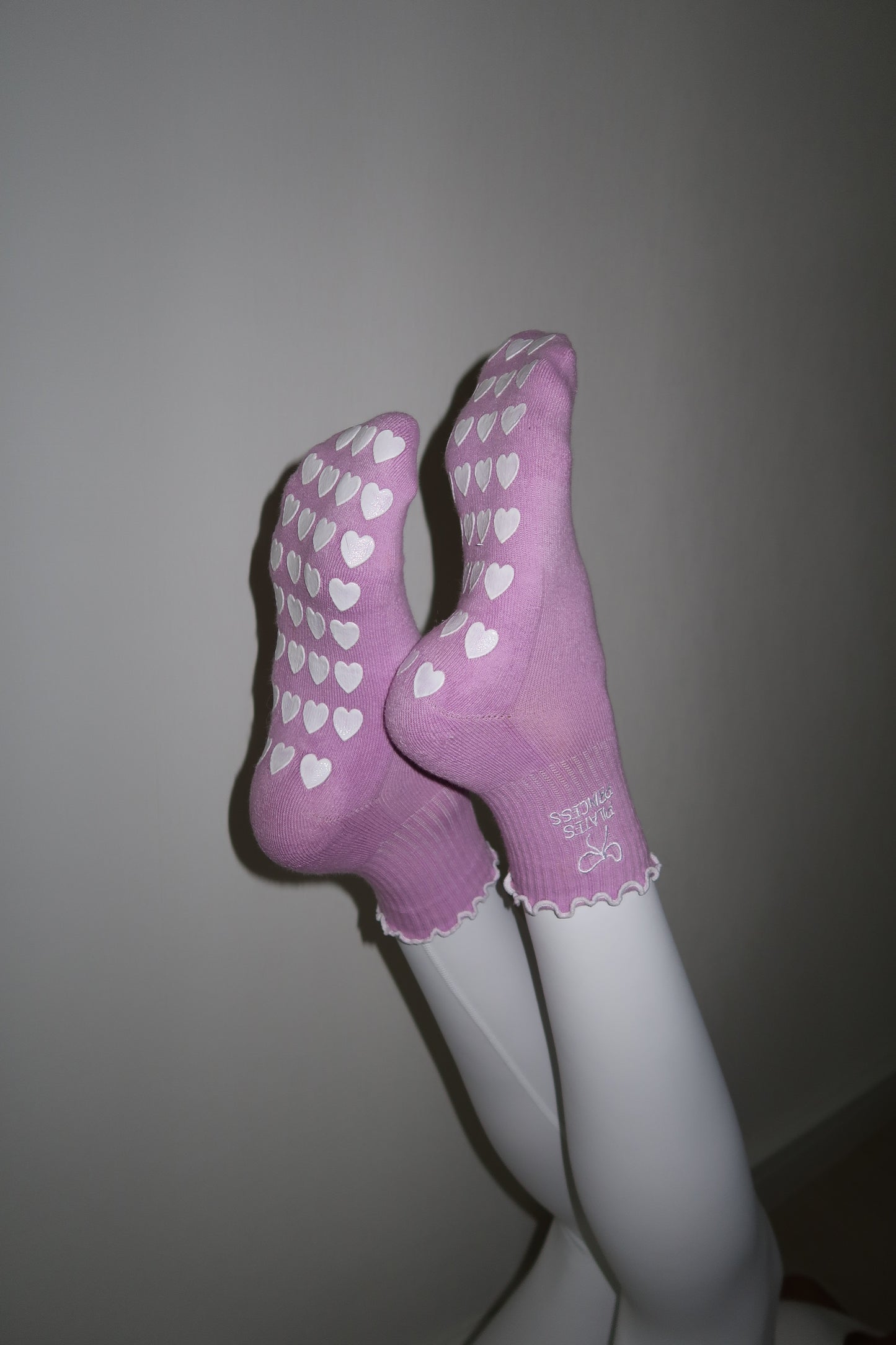 SUPER GRIP SOCKS LILAC