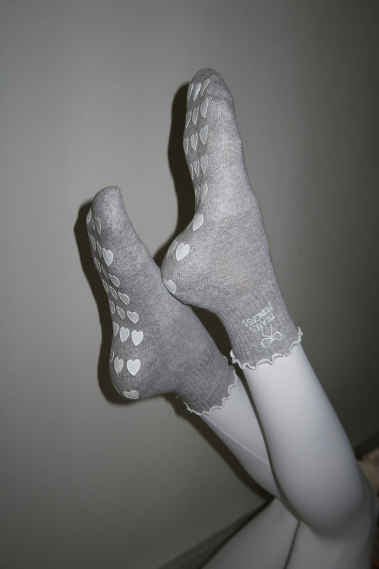 SUPER GRIP SOCKS GRAY
